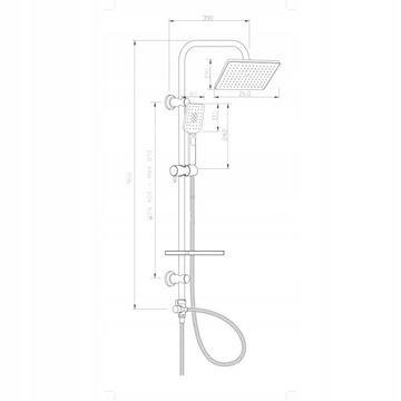ТЕРМОСТАТИЧЕСКИЙ смеситель для ванны Hansgrohe + душ