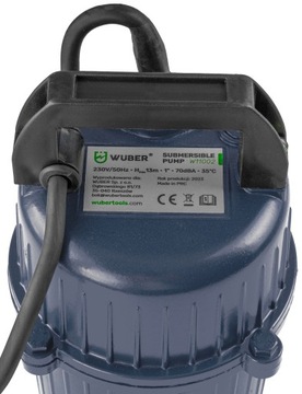 POMPA DO WODY BRUDNEJ CZYSTEJ ZANURZENIOWA SITKO SITO SZAMBA 2100W 1