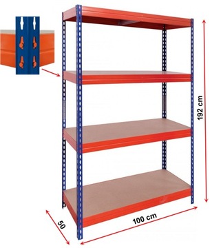БОЛЬШАЯ, СТАБИЛЬНАЯ, ПРОЧНАЯ полка AR-SHELVING, 1200 кг