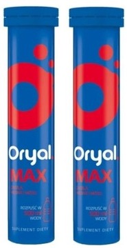 ORYAL MAX elektrolity 2x15 tabletek musujących