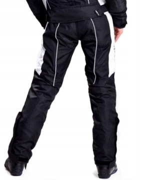 WOLF ЖЕНСКИЕ МОТОЦИКЛОВЫЕ БРЮКИ ТЕКСТИЛЬНАЯ ЗАЩИТА ПОДКЛАДКА ЧЕРНЫЙ БЕЛЫЙ S