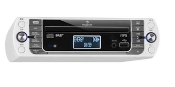 Radio Kuchenne FM CD AUX USB DAB+/PLL MP3 podszafkowe białe