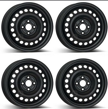 4× DISK OCELOVÝ ALCAR STAHLRAD 6.0" X 15" 4X100 ET 50