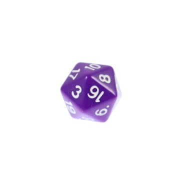 RPG PURPLE RPG DICE ДВАДЦАТИГРАННЫЕ КУБИКИ K20
