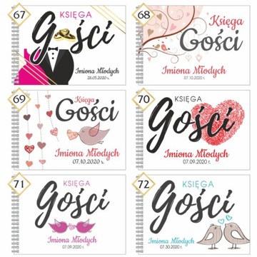A5 KSIĘGA GOŚCI / 44 strony / Ślub / Wesele