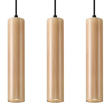 Lampa wisząca LINO 3L skandynawski do salonu i sypialni Sollux led