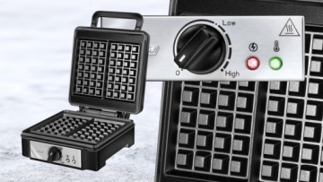 Вафельница MPM 1400 Вт черная