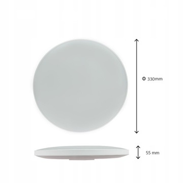 СВЕТОДИОДНАЯ ЛАМПА 24ВТ СО СМЕННОЙ РАМКОЙ ЧЕРНАЯ/БЕЛАЯ НАКЛАДНАЯ ЛАМПА IP20