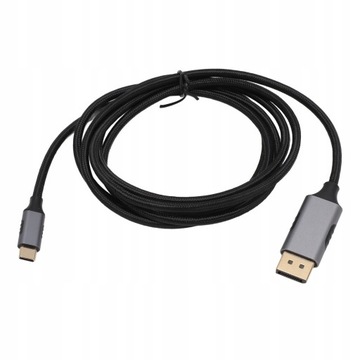 Кабель USB типа C к DisplayPort 1.4, профессиональный алюминиевый корпус M8