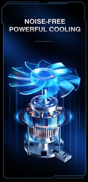 ОХЛАЖДАЮЩАЯ ПОДСТАВКА ДЛЯ НОУТБУКА 12–17 ФУТОВ, 10 вентиляторов