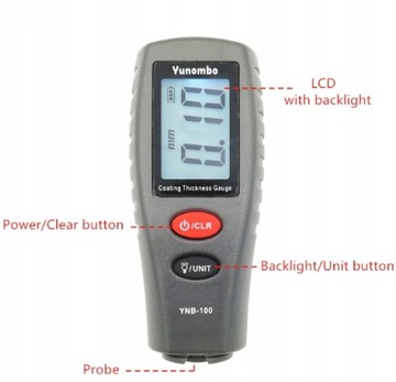 YNB-100 miernik grubości lakieru samochodowego