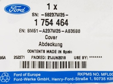 НАКЛАДКА ДВЕРИ ЛЕВАЯ ПЕРЕДНЯЯ FORD FOCUS Mk3 2011-18