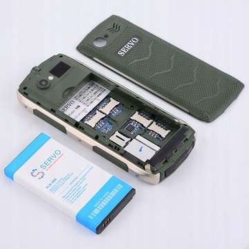 МОБИЛЬНЫЙ ТЕЛЕФОН SERVO H8 2,8 ДЮЙМА, 4 SIM-КАРТЫ