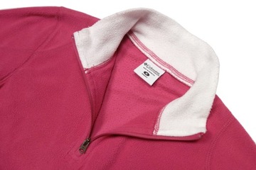COLUMBIA Damska Różowa Bluza Polarowa Cienki Polar Logo r. M 38 / L 40