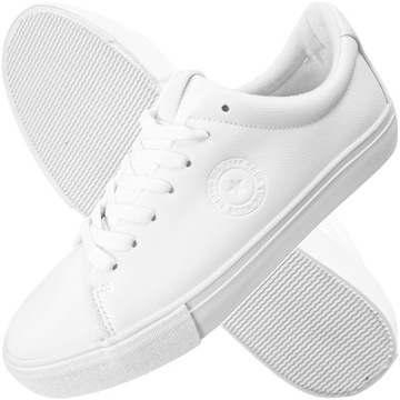 Buty Męskie białe Trampki Big Star eko skóra Sportowe Sneakersy NN174032 42
