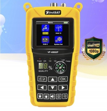 КОМБИНИРОВАННЫЙ ИЗМЕРИТЕЛЬ FindSAT VF-6800P DVB-S2 DVB-T2/C