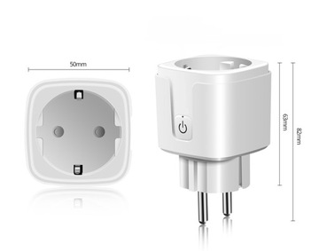 Розетка Wi-Fi, умная вилка, ваттметр, фотоэлектрическая, 260 В, 16 А, 3680 Вт, ZIGBEE TUYA