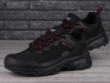 Buty męskie trekkingowe DK FALER BLK/RED AQUA SOFTSHELL