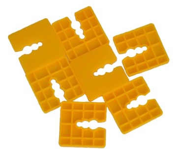 PODKŁADKI DYSTANSOWE WYRÓWNUJĄCE 5mm DO POZIOMOWANIA 50szt PLASTIK KLIMAS