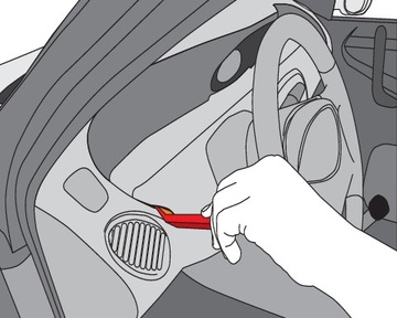 YATO ZESTAW ŚCIĄGACZY DO DEMONTAŻU TAPICERKI SPINEK RADIA 10el. ETUI