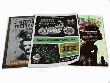 Artystyczny projekt graficzny plakat ulotka A4 A3