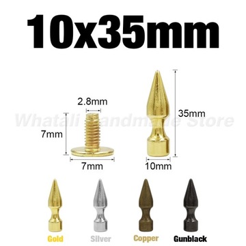 Bullet Spikes Rivets For Leather Punk Studs and Punk Cool Spikes For