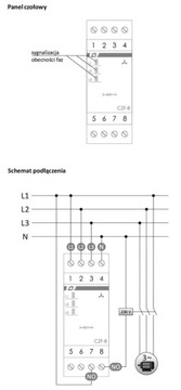 ДАТЧИК ПОТЕРИ ФАЗЫ И АСИММЕТРИИ F&F CZF-B