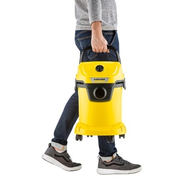 БЕЗРЕШЕННЫЙ ПЫЛЕСОС KARCHER WD 3 NEW 2023/4 1400W ДЛЯ ЛИСТЬЕВ, ЩЕБНЯ, ВОДЫ