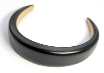 Opaska Materiałowa Gruba 20mm Czarna do włosów , ozdoba
