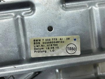 MOTOREK MECHANIZMUS ZÁVĚS OKNO ZADNÍ BMW 5 F10 F11 7232773