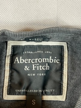 Abercrombie & Fitch longsleeve muscle logo szary M