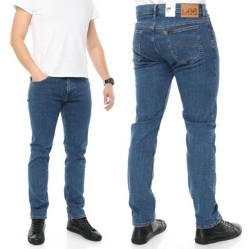 LEE RIDER spodnie męskie zwężane jeansy W38 L32