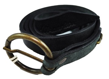 WRANGLER pasek skórzany LOW CLOSURE BELT _ 85