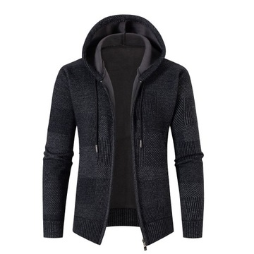 New Men's Sweaters Cardigans Winter Warm Hooded Sw