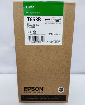 Tusz Epson T653B Green C13T653B00 200ml do SP 4900