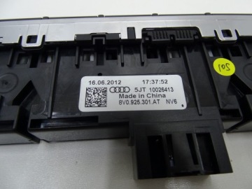 ПАНЕЛЬ УПРАВЛЕНИЯ ВЫКЛЮЧАТЕЛЕМ АВАРИЙНОЙ СИГНАЛИЗАЦИИ 8V0925301AT AUDI A3 8V