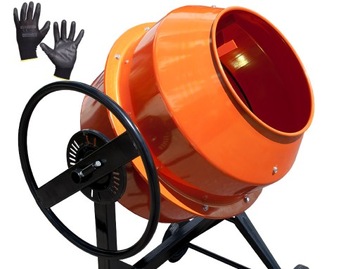 BETONIARKA 100 L 230V ŻELIWO + RĘKAWICE MOC 550 W