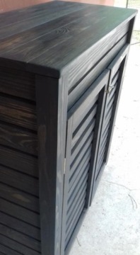 Деревянная ажурная крышка, шкаф для хранения, 110х50х100