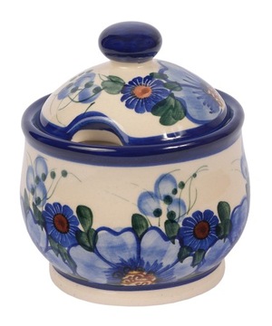 CERAMICZNA CUKIERNICA 290ML CERAMIKA STYL BOLESŁAWIEC