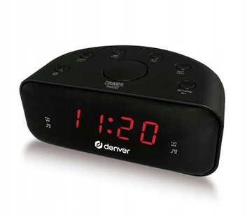 ДЕНВЕРСКИЕ РАДИО ЧАСЫ FM-РАДИО С ИНДИКАТОРОМ ПИТАНИЯ ОТ БАТАРЕИ