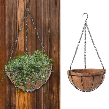 Подвесные цветочные горшки, вешалки для растений, корзины, стены и потолки в деревенском стиле.