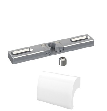 ZATRZASK słupek RUCHOMY + POCHWYT DELUXE BIAŁY