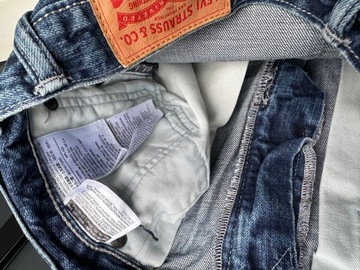 Levis 508 W31 L32 stylowe niebieskie spodnie jeansowe Levi’s strauss