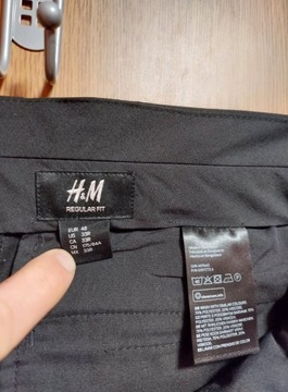 Spodnie czarne męskie H&M 48