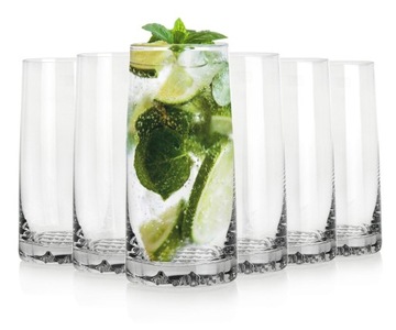 KROSNO Fjord szklanki do napojów soku wody 350ml