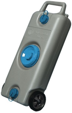 Бак для чистой и грязной воды на колесах 35 л для кемпера