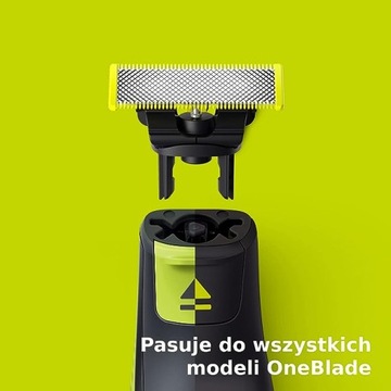 2 ЛЕЗВИЯ PHILIPS OneBlade QP430/50, ОРИГИНАЛЬНЫЕ НАСАДКИ ДЛЯ ЗАМЕНЫ ОДНОГО ЛЕЗВИЯ