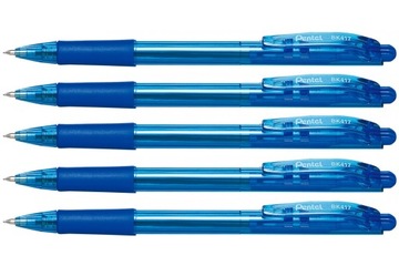 Długopis PENTEL WOW 0,7 niebieski automat 5 szt.
