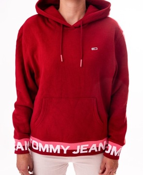 Tommy Hilfiger Jeans bluza damska wkładane przez głowę, z kapturem S