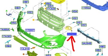 MOCOWANIE HALOGENU PRAWE FORD KUGA Mk2 2016-2020